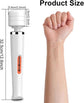 Vibrator - Dildo | Sex Toys for Couples - Sex Toys for Women - Sex Games - Sex Toys - Adult Sex Products - Powerful Vibrator, 10 Speeds, Nipple and Clitoris Stimulation - Electric Plug-In Massager (White)