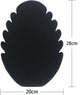 Set of two - Necklace display rack with 5 compartments - Velvet fabric - for hanging necklaces and storing jewelry