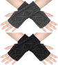2 Wristbands - Fingerless Gloves - Knitted Women&