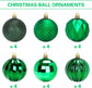 Christmas Baubles - 24 pieces - Large size, 6 cm diameter - Unbreakable plastic - Christmas tree decoration - Various Christmas bauble decorations suitable for weddings, Mother&