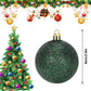 Christmas Baubles - 24 pieces - Large size, 6 cm diameter - Unbreakable plastic - Christmas tree decoration - Various Christmas bauble decorations suitable for weddings, Mother&