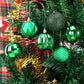 Christmas Baubles - 24 pieces - Large size, 6 cm diameter - Unbreakable plastic - Christmas tree decoration - Various Christmas bauble decorations suitable for weddings, Mother&