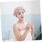 Four-Piece Double Layer Shower Cap Set - Hair Salon - Shower Cap Cover - Kitchen Cap - Pink - Gray - Brown - Light Pink - Women&