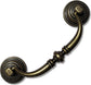 10 Pieces 4.25 Inch Center Hole Shabby Chic Drawer Pulls - Antique Bronze Kitchen Cabinet Pulls with Buckles (108mm/Antique Bronze)