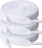 Shoelaces - Sports Shoes - 8mm Wide Flat Laces - Running - 3 Pairs