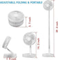 Folding Desk Fan - Adjustable Design - Cordless & Versatile - Foldable Standing Desk Fan