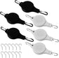Plant Hooks - Retractable Plant Hanger - Easy-Access Hanging Flower Baskets - For Garden Baskets, Pots, and Feeders - Pack of 6