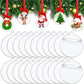 Ornaments - 20 pieces - Christmas tree decorations - Christmas tree decorations - Blank round pieces for Christmas tree decorations and craft projects