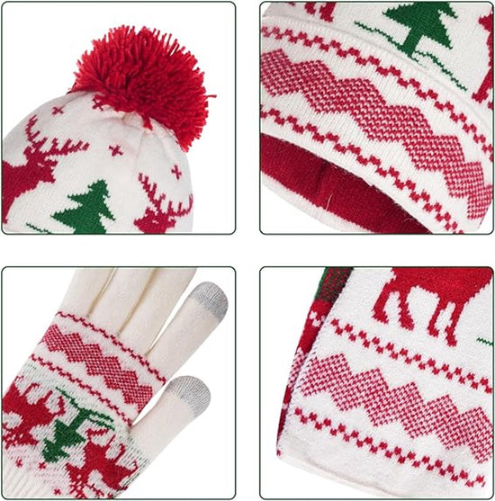 Warm hat, scarves and gloves - Set of 3 - Women&