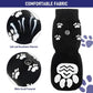 Dog Shoes - Dog Shoe Paw Pads - Non-slip Dog Socks 4-Piece Set - Dog Socks with Adjustable Shoulder Straps - Cotton Dog Socks Suitable for Small and Large Dogs - Waterproof - Non-slip - Dog Shoes (L)