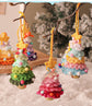 Christmas Decorations - Crochet Christmas Tree Bell Decorations - Small Christmas Decorations - Car Decorations - Style E