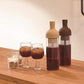 Cold Brew Coffee Pot - 1000 ml Glass Carafe with Infuser - For Iced Coffee & Iced Tea - Easy to Fill and Clean - Khaki