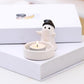 1 Piece - Ceramic Ghost Candle Holder - Cute Ghost Ornament - Birthday Gift - Desk Decoration (Style 1)