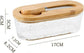Airtight Containers - Airtight Containers with Butter - Airtight Containers with Cheese - With Butter Knife - Unbreakable Glass Food Containers - With Silicone Sealing Ring - Kitchen Butter Container (Type A)