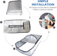 Attic Hatch Insulation Cover 63.5x138 cm - Dust Cover for Attic Hatch - Energy Saving With Zipper - For Stairs - Cool in Summer, Warm in Winter