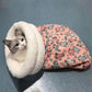 Cat Bed - Pet Sleeping Bag - Warm Pet Bed - Winter Cat House - Suitable for Indoor Use - Comfortable and Sheltered - Give Your Pet a Warm Hideaway (Pink, One Size)