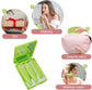 Makeup Brush Set - 5-Pack - Portable - Travel Makeup Brush Set with Mirror Case - Professional Foundation Brush, Eyeshadow Brush, and Blending Brush for Women - Green