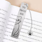 Bookmarks - Set of 2 - Cat Bookmarks - Cute Bookmarks - Bookmark Gifts for Book Lovers - Reading Bookmarks - Gifts for Boys, Girls, Kids & Friends - Cool School Supplies & Reading Gift - Stainless Steel