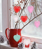 600 Paper Heart Tablecloths - Valentine&