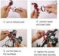 Phone holder for bicycle and motorcycle - Universal phone holder - 360° rotatable and tiltable - Bicycle accessories - Red