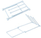 Storage Rack (Set of 2) - Kitchen Storage Rack - Space-Saving - Folding Rack - With 4 Supports, Corrosion-Resistant, Suitable for Storing Dishcloths, Cups and Baby Bottles - PP Material (Blue)