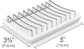Soap Dish - Soap Holder - Double-Layer Ceramic Soap Dish - Bathroom Soap Dish Made of 304 Stainless Steel - Self-Draining Soap Holder - Suitable for Bathrooms, Kitchens and Travel.