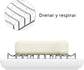 Soap Dish - Soap Holder - Double-Layer Ceramic Soap Dish - Bathroom Soap Dish Made of 304 Stainless Steel - Self-Draining Soap Holder - Suitable for Bathrooms, Kitchens and Travel.