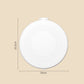 Make-up mirror - Mini mirror with light - 1x/5x magnification - 10 cm - Rechargeable - Suitable for wallets, pockets, travel and as a gift (White)