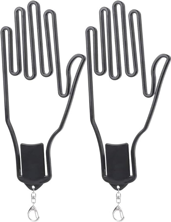 2-Pack Glove Supports - Black Plastic Frame to Prevent Deformation - For Golf & Outdoor Gloves