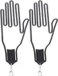 2-Pack Glove Supports - Black Plastic Frame to Prevent Deformation - For Golf & Outdoor Gloves