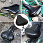 Waterproof Bicycle Saddle Cover with Drawstring - Black - Universal Size 24x27 cm - Protects Against Rain & Dirt