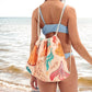 Beach Towel - 2-in-1 Foldable Beach Towel Backpack - Printed Bath Towel - Convertible Beach Mat & Carry Bag - Perfect Companion for Camping, Yoga & Travel（Shell）