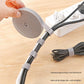 Cable Organizer with Velcro - Cable Ties for Data Cables - Reusable Straps - For storing mobile phone cables, laptop cables and chargers (Gray roll, 5 meters * 1.2 cm)
