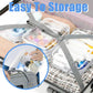 Storage Bag - 4 Pieces - Portable Storage Bag - Simple Makeup Bag - Foldable - Transparent