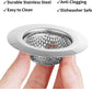Drain Filter - 2-Piece - 2.79-Inch - Stainless Steel Shower/Bathtub Drain Cover - Bathtub Drain Filter, Suitable for Bathroom Vanities, Sinks, and Floor Drains