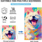 Beach Towel - 2-in-1 Foldable Beach Towel Backpack - Printed Bath Towel - Convertible Beach Mat & Carry Bag - Perfect Companion for Camping, Yoga & Travel（Pup）