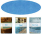 Insulation foil for outdoor pools - 2.4 m diameter - Blue - 1 piece