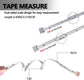 Measuring Tape - 3-Pack - Extendable Measuring Tape - Double-Sided Flexible Measuring Tape - Suitable for Measuring Body Sizes - 60 Inches (1.5 Meters) - Can Be Used for Sewing Fabrics, Making Clothes, Etc. (Macaron Blue, Pink, Green)