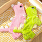 Warm Pet Clothing - Cute Dinosaur Dog Suit - Warm Fleece Pet Clothes for Small Dogs - Pink (Size L)