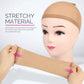 5-piece set - light brown - elastic - wig cap