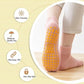 6 pairs - with anti-slip granules - trampoline socks for the playground - anti-slip floor socks (black + heather grey + lotus root powder + khaki + purple + blue)