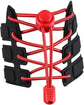 Sneaker Laces 120CM suitable for Sneakers - Elastic laces without a knot - Suitable for students and adults - With strong buckle and quick-release function (red)