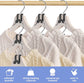 Hanger Hooks | Hooks - S-Hook Hangers - Black - Pack of 100 - Coat Hooks - Space-Saving Hanger Connector Hooks - Plastic Hanger Connectors - Ideal for Organizing Your Wardrobe