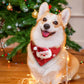 Pet Scarves - 4 Pack - Triangle Christmas Scarves for Dogs - Adjustable Scarves for Pets - Stylish and Breathable Bibs for Dogs - Buckle Design - Suitable for Autumn and Winter Christmas Outfits