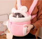 Cat Bed - Backpack for Pet Travel - Can be used as a cat basket indoors - Side pockets to keep your hands warm - Wide shoulder straps - Best choice for traveling with small pets (Pink, Size L: 33*25*27)