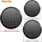 Pizza Baking Pan Set - Pizza Stone Set - Pizza Platter | Pizza Baking Tray | Pizza Plate - Carbon Steel - With Ventilation Holes - Oven-Safe - Home | Kitchen | Dining Room (26cm & 28cm & 32cm)