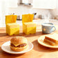 2-Pack Cheese Storage Boxes with Lids - For Sliced & Grated Cheese in the Fridge - Dishwasher Safe