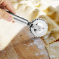 Luxury Rotary Cutter for Embossing - Baking Tools - Dough and Pastry Tools Made of Stainless Steel - Equipped with an Ergonomic Handle - Dishwasher Safe - Suitable for Cutting, Sealing and Pressing