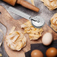 Luxury Rotary Cutter for Embossing - Baking Tools - Dough and Pastry Tools Made of Stainless Steel - Equipped with an Ergonomic Handle - Dishwasher Safe - Suitable for Cutting, Sealing and Pressing