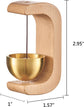 Wind Chime - Magnetic Wind Chime - Wooden Doorbell - Wooden Shop Bell - For Opening Doors (Light Brown)